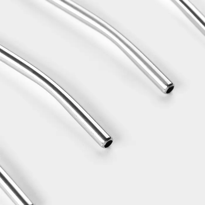 Набор ложек-трубочек барных из нержавеющей стали Доляна &laquo;Витые&raquo;, длина 22 см, 6 шт., серебристый