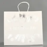 Пакет подарочный &laquo;С Новым годом&raquo;, елочка, тиснение, 32&times;28&times;15 см