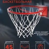 Корзина баскетбольная №7, d=450 мм, стандартная, с сеткой