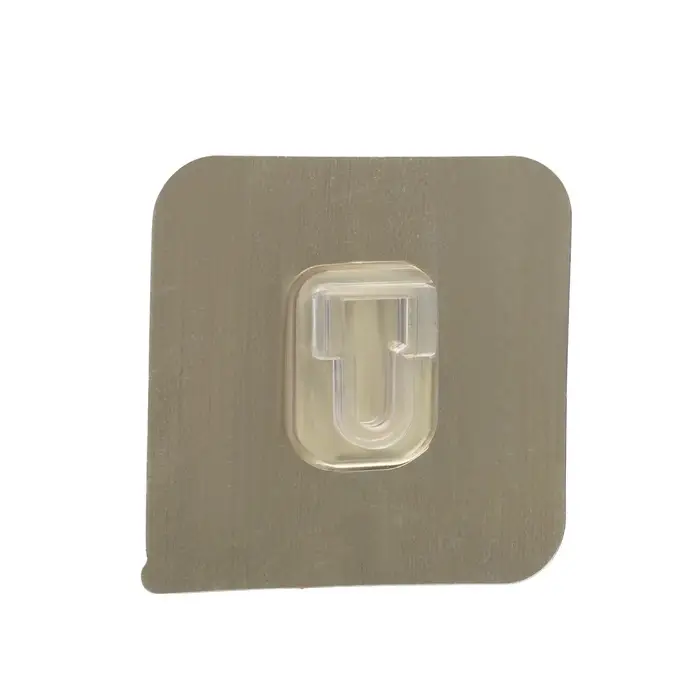 Комплект настенных держателей ТУНДРА с клейкой поверхностью, 60×60×10 мм, цвет никель