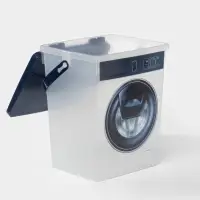 Контейнер для стирального порошка, 5 л, 19.6&times;16.7&times;23 см, пластик, МИКС