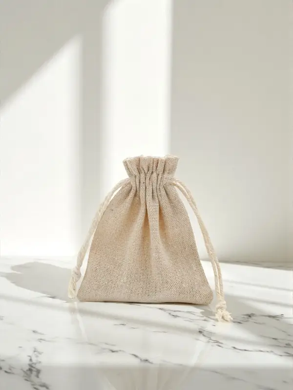 Мешочек подарочный &laquo;Хлопок&raquo;, 10&times;12 см, цвет кремовый