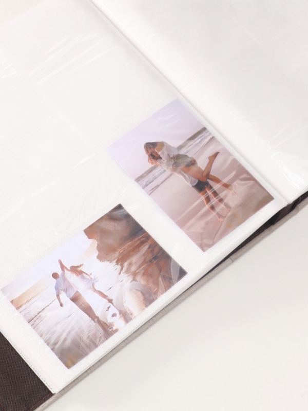 Фотоальбом на 500 фото 10х15 см Фотоальбом на 500 фото 10х15 см "Вязаный узор" кожзам, серый, в коробке 5,5х32,5х34 см