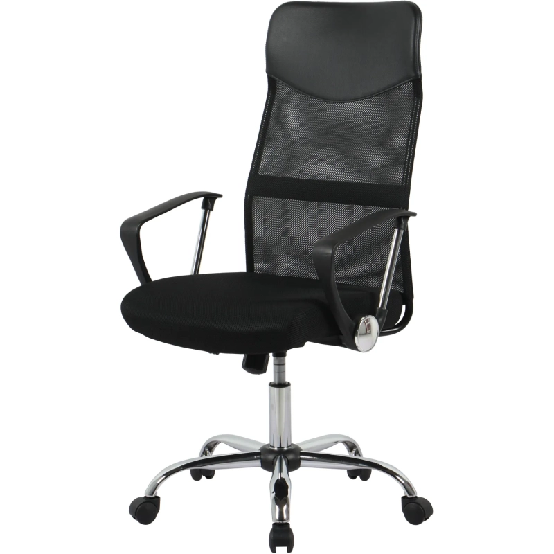 Кресло BN_Hg_EChair-588 TTW сетка/ткань/кожзам черный хром