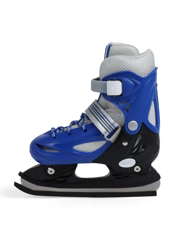 Коньки детские раздвижные BlackAqua, р. 34-37, для фитнеса, синие