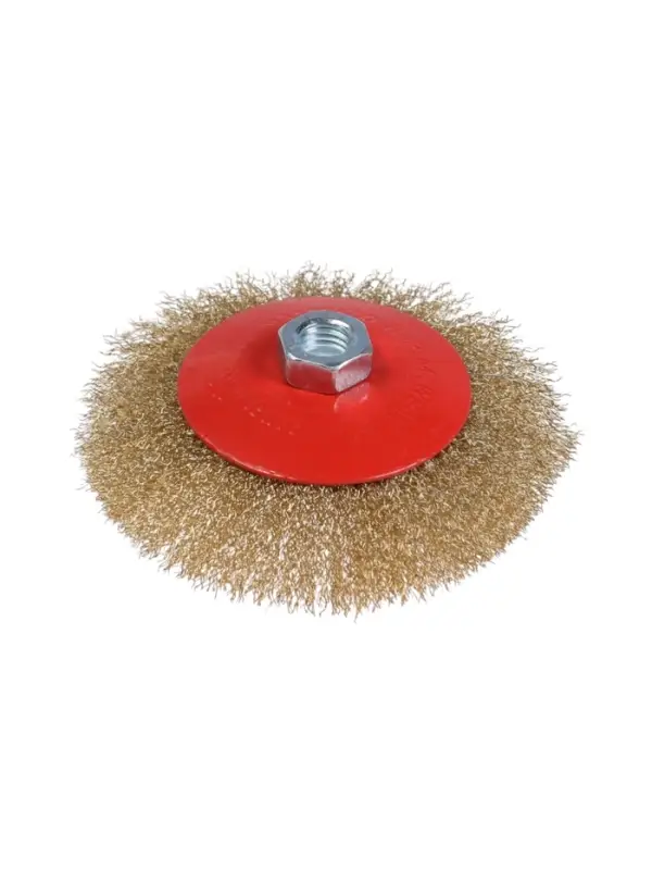Щетка металлическая для УШМ ЛОМ, &laquo;тарелка&raquo;, М14, 125 мм