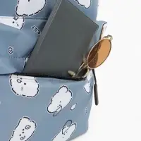 Рюкзак школьный &laquo;Мишки&raquo; для девочки, с пеналом, 3 кармана, 28&times;12&times;43 см, серый