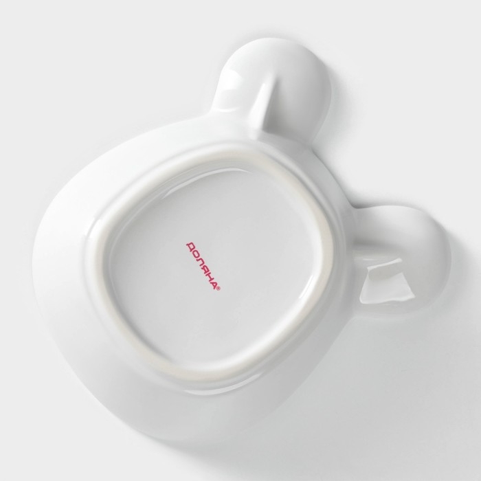 Конфетница керамическая Доляна «Мишка Отто», 290 мл, 15×12×5 см, цвет белый Конфетница керамическая Доляна «Мишка Отто», 290 мл, 15×12×5 см, цвет белый