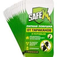 Средство от тараканов, муравьев Клеевая-ловушка SAFEX, набор 15 шт. Средство от тараканов, муравьев Клеевая-ловушка SAFEX, набор 15 шт.