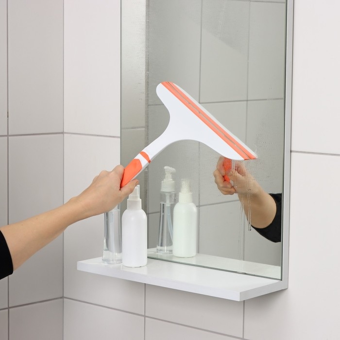 Водосгон с нескользящей ручкой Raccoon Orange, сгон силикон, 25×24 см Водосгон с нескользящей ручкой Raccoon Orange, сгон силикон, 25×24 см