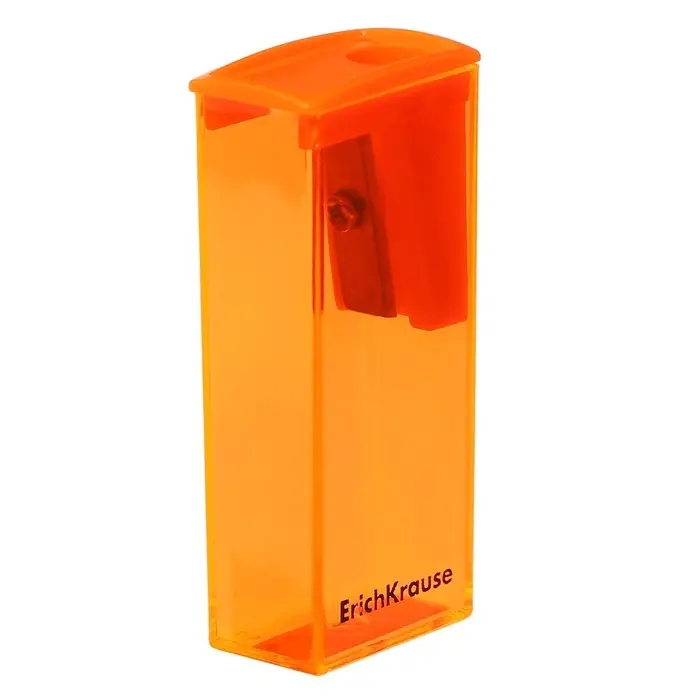 Точилка ErichKrause. City Neon, с контейнером, МИКС