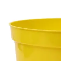 Горшок для рассады, 5 л, d=22 см, h=18 см, пластик, жёлтый, Greengo