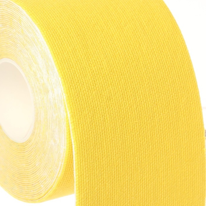 Кинезио - тейп, 5 см × 5 м, цвет жёлтый Кинезио - тейп, 5 см × 5 м, цвет жёлтый
