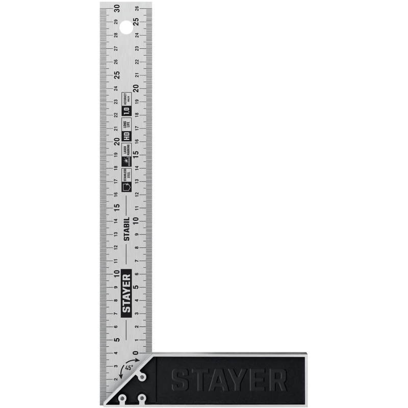 Угольник столярный, STAYER  300 мм, Professional (3431-30)