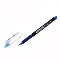 Стираемая ручка, гелевая, автоматическая, синий стержень, узел 0.5 мм