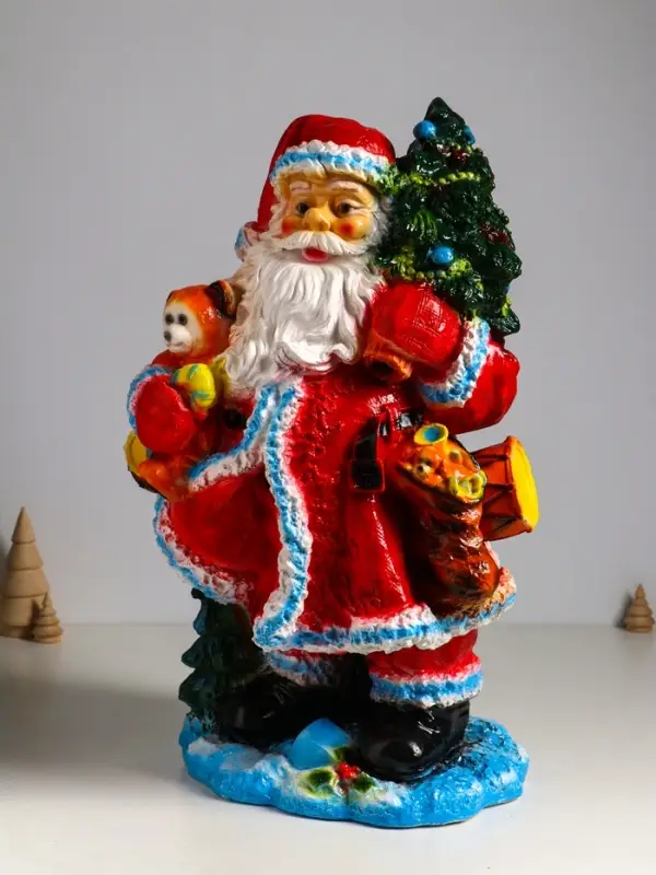 Фигура "Дед мороз" 52х32х26,5 см, красный