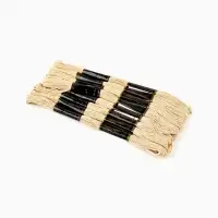 Нитки мулине Bestex, бежевый цвет (803), 24 шт. в уп.