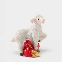 Фигурка декоративная &laquo;Новогодний барашек&raquo;, полистоун, 4.5&times;2.3&times;4.8 см, МИКС