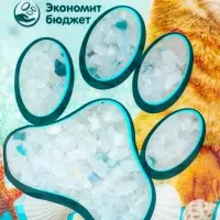 Наполнитель впитывающий силикагелевый CAT STEP Arctic Breeze, 3,8 л