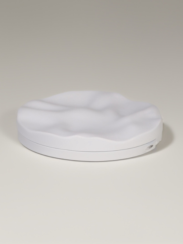 Зеркало складное «Волны», d = 7,5 см, цвет матовый белый Зеркало складное «Волны», d = 7,5 см, цвет матовый белый