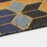 Коврик придверный Доляна &laquo;Бурлеск&raquo;, грязезащитный, вырезной, 45&times;75 см