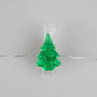 Гирлянда &laquo;Нить&raquo; 2 м роса с насадками &laquo;Прищепки-ёлочки&raquo;, IP20, серебристая нить, 20 LED, батарейки ААх2 (не в комплекте), свечение тёплое белое