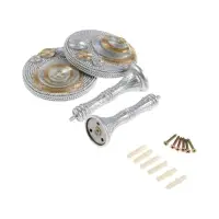 Держатель для штор CAPPIO KS038, d=11 см, цвет серебро золото, 2 шт.