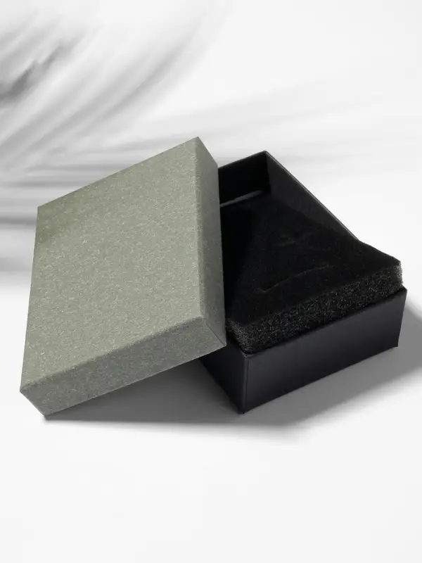 Коробочка подарочная под набор «Лофт», 7×9 см, серая, вставка чёрная Коробочка подарочная под набор «Лофт», 7×9 см, серая, вставка чёрная