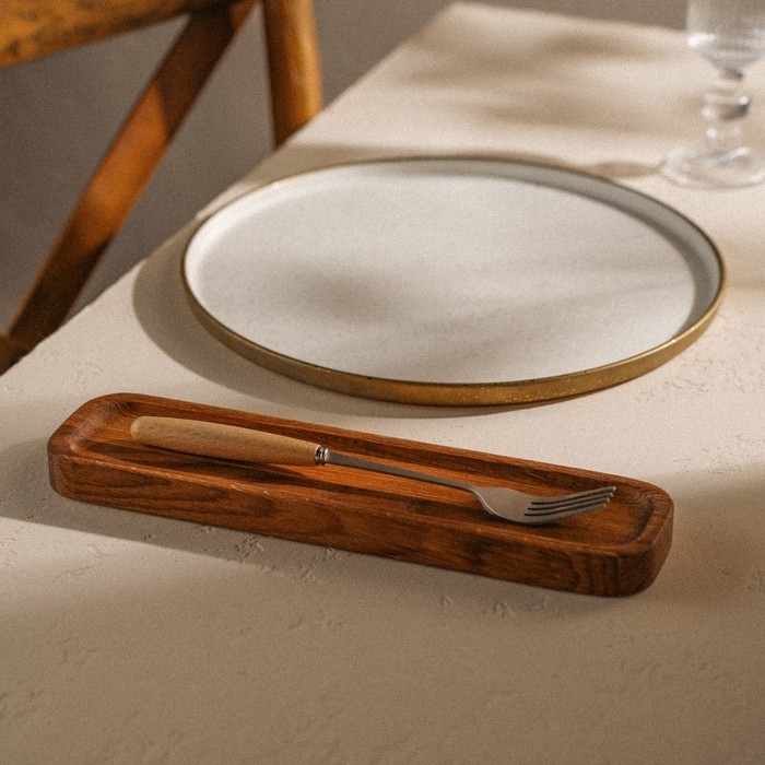 Подставка из дуба для столовых приборов и специй Sima-Land Home «Ариль», 27×7×2 см Подставка из дуба для столовых приборов и специй Sima-Land Home «Ариль», 27×7×2 см