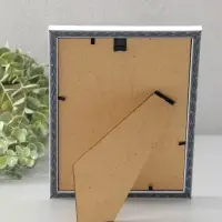 Фоторамка для фото 15х21 см "Oframe", пластик, белый с золотом, (пластиковый экран)