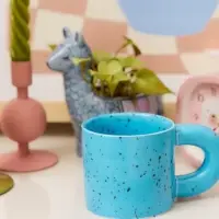 Кружка Доляна &laquo;Сплэш&raquo;, 350 мл, 14&times;8.7&times;8 см, фарфор, синяя