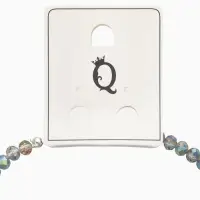 Чокер из бисера &laquo;Хрусталь&raquo;, бензиновый в серебре, 37 см + 5 см доп, цепочка