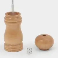 Мельница для специй Доляна, 13.5&times;4.5 см, металлический механизм, бежевая