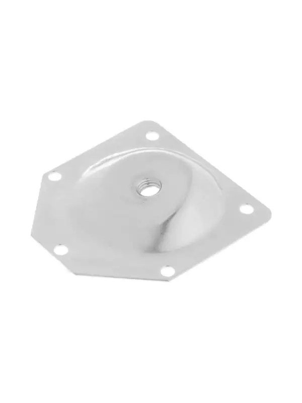 Крепления для мебельных ножек CAPPIO, 70&times;70 мм с закладной гайкой М8, угол14*, 4 шт.