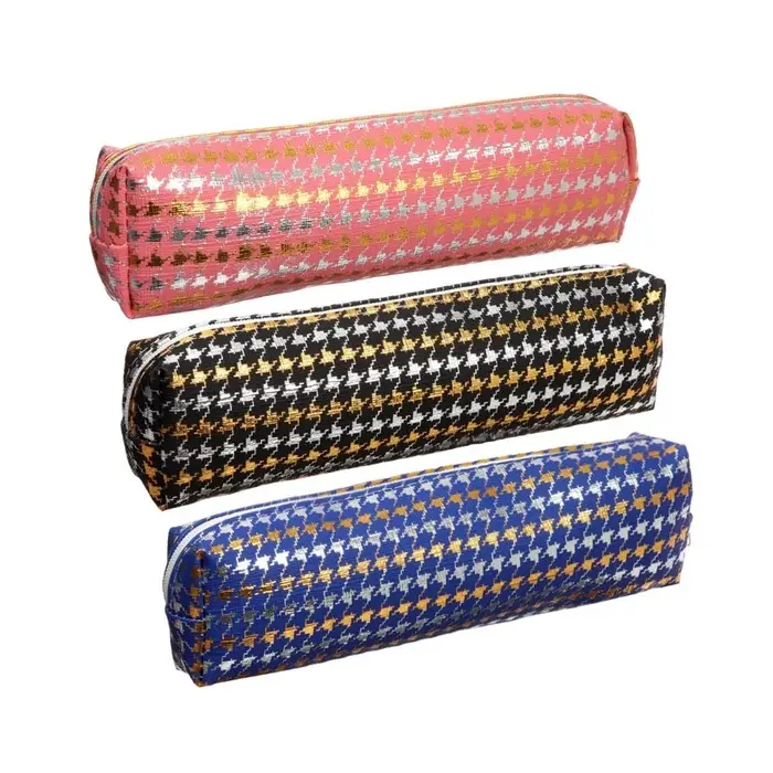 Пенал школьный на молнии Calligrata «Гусиные лапки», 1 отделение, МИКС Пенал школьный на молнии Calligrata «Гусиные лапки», 1 отделение, МИКС