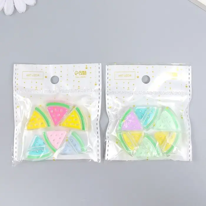 Бусина пластик «Летний бриз. Долька арбуза», глянец, 2.5×2.3×0.9 см, МИКС Бусина пластик «Летний бриз. Долька арбуза», глянец, 2.5×2.3×0.9 см, МИКС