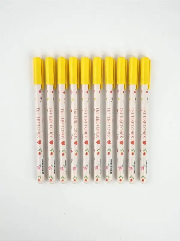 Ручка пластик пиши-стирай с колпачком Ручка пластик пиши-стирай с колпачком "Ты-цветочек", синяя паста, гелевая 0,5 мм