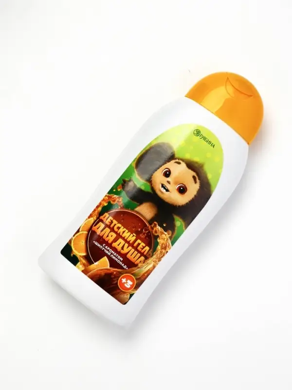 Детский гель для душа, аромат: шипучий лимонад, 300 мл, Чебурашка