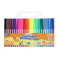 Фломастеры 24 цвета, вентилируемый колпачок, блистер