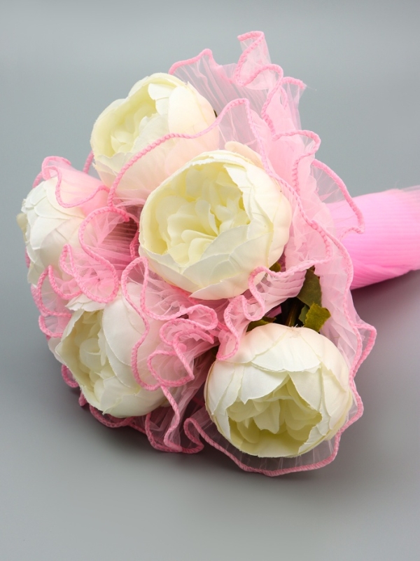 Флористический материал для букетов, розовый, 28см*4м