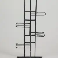 Подставка для цветов Greengo, 6 полок, 44&times;22&times;105 см, напольная, металл, тёмно-серая