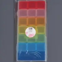 Органайзер для хранения мелочей, 21 ячейка, 19&times;8&times;2 см, МИКС