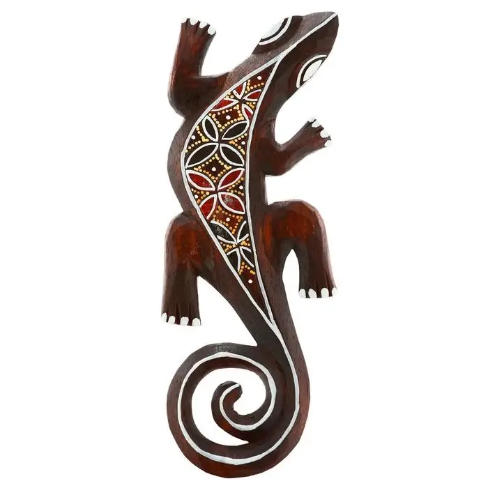 Панно дерево Панно дерево "Геккон" 31х11х1 см