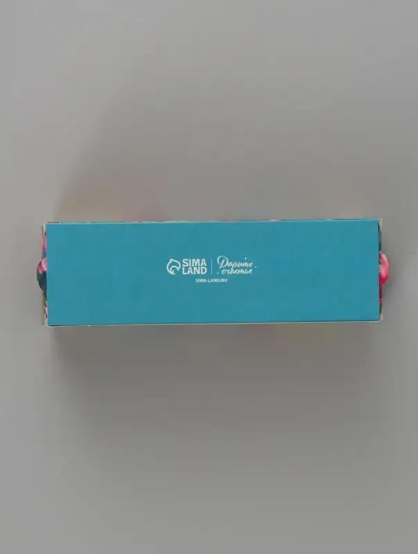 Коробка подарочная с окном &laquo;С любовью. Цветы&raquo;, 18&times;5.5&times;5.5 см, самосборная