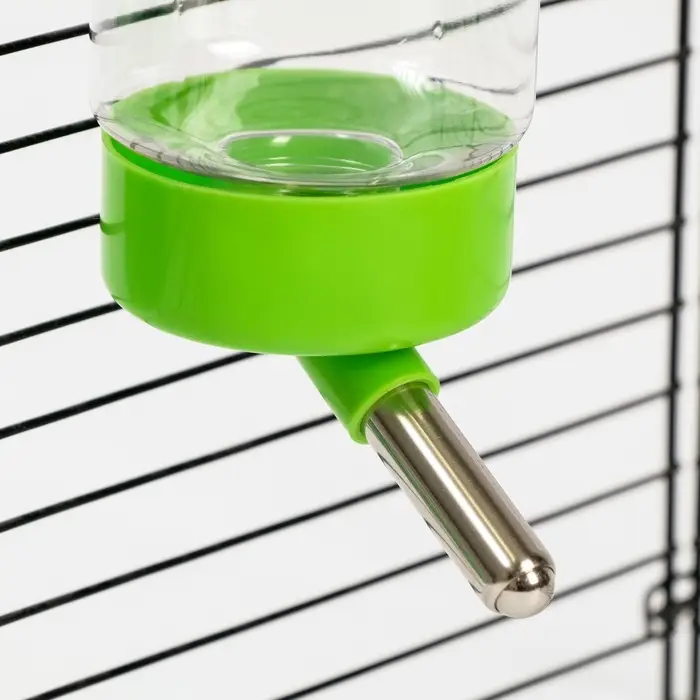 Поилка для клетки, 500 мл, 9 х 6,5 х 23 см, зелёная Поилка для клетки, 500 мл, 9 х 6,5 х 23 см, зелёная