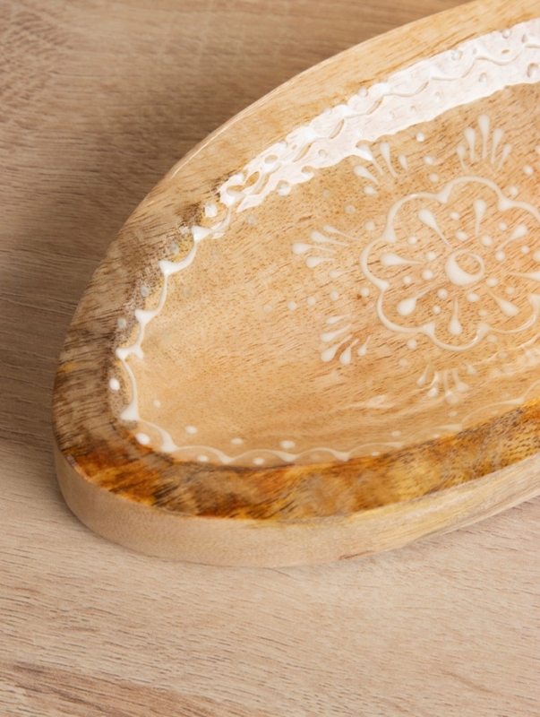 Блюдо в форме рыбки Блюдо в форме рыбки "Пряник" дерево манго 25,5х10х2 см