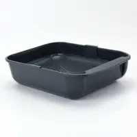 Туалет для кошек Марсель глубокий с сеткой 50*34,5*12см (полипропилен) серый