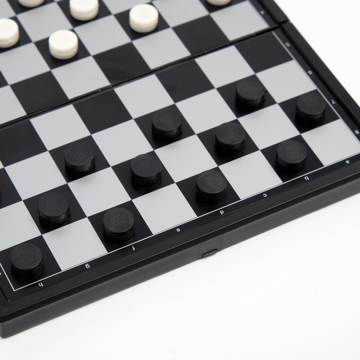 Шашки  Шашки "Игра началась", магнитные, 13 х 13 см