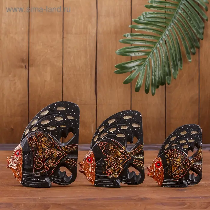 Набор сувенирный  Набор сувенирный "Королевские рыбки"(3 шт) 14х8х10 см