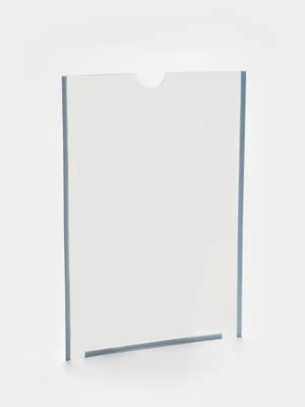 Карман плоский А4, 22.3&times;0.2&times;31 см, с двухсторонним скотчем для крепления ПЭТ 0.7 мм В ЗАЩИТНОЙ ПЛЁНКЕ